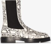 Thumbnail for your product : Givenchy Snake Print Chelsea Boots