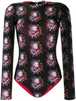 Thumbnail for your product : La DoubleJ Printed Longsleeve Swimsuit
