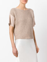 Thumbnail for your product : Fabiana Filippi knitted detail top