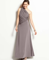 Thumbnail for your product : Ann Taylor Petite One Shoulder Jersey Gown