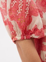 Thumbnail for your product : ALÉMAIS Alemais - Juno Paisley-print Cotton-voile Wrap Dress - Pink