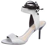 Thumbnail for your product : 3.1 Phillip Lim Metallic Leather Wrap-Around Sandals