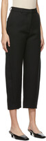 Thumbnail for your product : Totême Black Cotton Twisted Seam Trousers