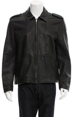 Alexander Wang T by Leather Zip Jacket