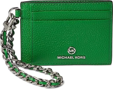 MICHAEL Michael Kors Jet Set Charm Small Id Chain Card Holder (Palm) Wallet  - ShopStyle