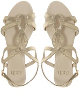 Thumbnail for your product : Faith Jagger Champagne Flat Sandals