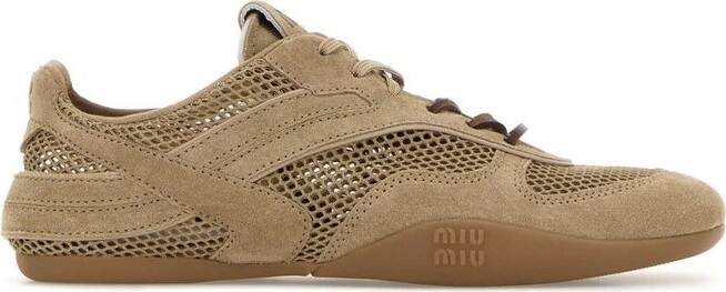 Miu Miu Mesh-Panelled Sneakers