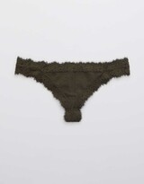 Thumbnail for your product : aerie Eyelash Lace Thong Underwear