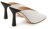 Thumbnail for your product : Wandler Niva Peep-toe Panelled Leather Mules - White Multi