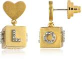 Thumbnail for your product : Tory Burch Love Message Cube Drop Earrings