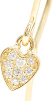 Thumbnail for your product : Jennifer Meyer Mini Heart 18-karat Gold Diamond Earrings