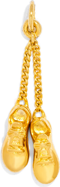 Tennis Shoes Charm - Gold