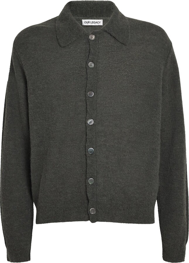 Our Legacy Alpaca-Blend Evening Polo Cardigan