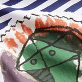 Thumbnail for your product : Burberry Pallas Heads Print Striped Cotton T-shirt , Size: XXL, White