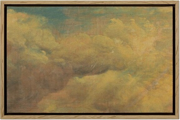 Four Hands Cloud Study Wall Art in Yellow, Size: 24" x 18"