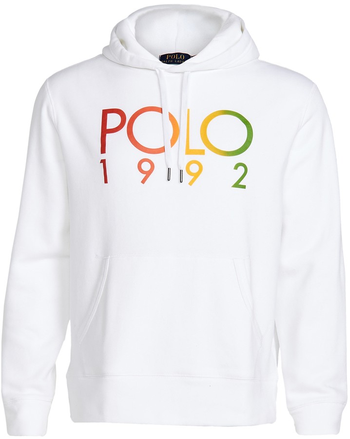 red and white polo hoodie