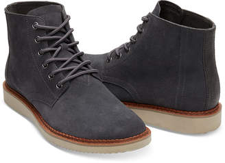 Toms Forged Iron Grey Suede Men's Porter Boots