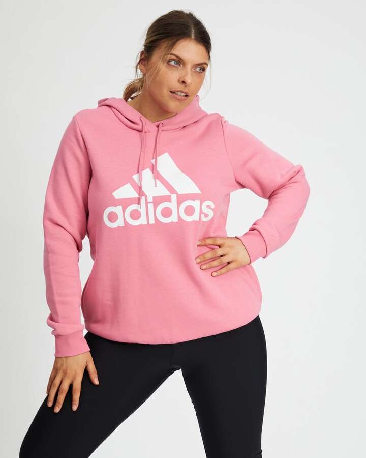 adidas Women's Pink Hoodies - Essentials Logo Fleece Hoodie - Plus - Size  2X at The Iconic - ShopStyle Activewear