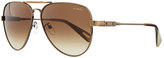 Thumbnail for your product : Lanvin Classic Metal Aviator Sunglasses, Bronze