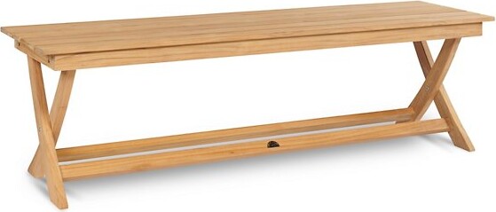 HiTeak Furniture Picnic Outdoor Bench in Brown