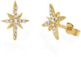 Thumbnail for your product : Celine Daoust North Star Diamond Stud Yellow Gold Earrings