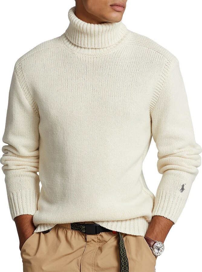 Polo Ralph Lauren Wool-Cashmere Turtleneck Sweater - ShopStyle