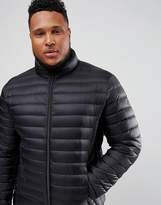 Thumbnail for your product : Schott Plus Oakland Down Puffer Jacket Slim Fit In Black