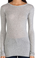 Thumbnail for your product : Enza Costa Bold Long Sleeve Crew Tee