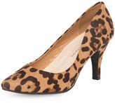 Thumbnail for your product : Dorothy Perkins Leopard mid heel pointed court