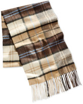 Thumbnail for your product : Club Room Men's Khaki Plaid Cashmere Scarf, Only at Macy's
