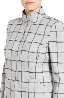 Petite Women's Halogen Windowpane Check Stretch Suit Jacket