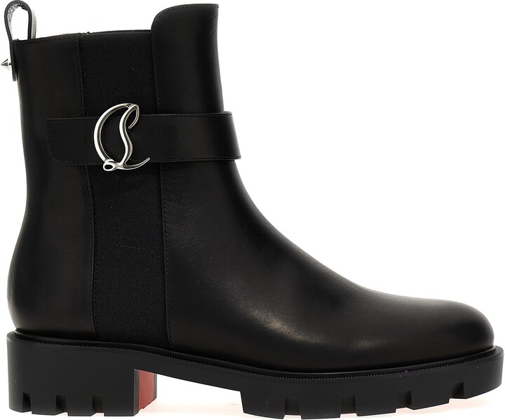 Lock Booty 70 leather ankle boots