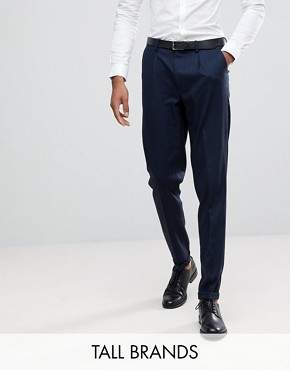 Selected Tapered Smart Trousers In Texture