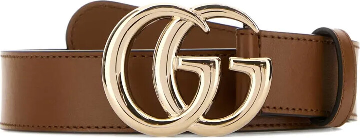 Gucci GG Marmont logo leather belt