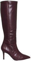 Thumbnail for your product : Office Keep Up Stiletto Knee Boots Burgundy Leather