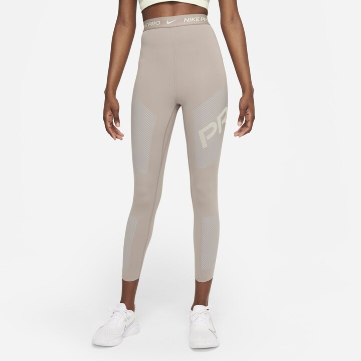 Nike Pro Dri-FIT Women's High-Waisted 7/8 Graphic Leggings - ShopStyle Plus  Size Pants