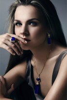 Thumbnail for your product : Bellus Domina - Sterling Silver Gold plated Lapis Lazuli Tassel Necklace