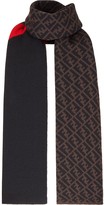 Thumbnail for your product : Fendi panelled FF scarf
