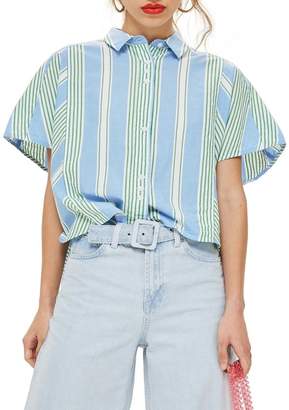 Topshop Boxy Stripe Shirt