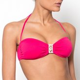 Thumbnail for your product : La Redoute LA Plain Jewelled Bikini with Bandeau Top