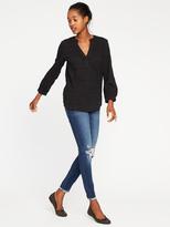 Thumbnail for your product : Old Navy Dobby-Windowpane Top for Women