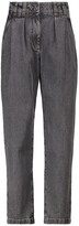 Thumbnail for your product : Brunello Cucinelli High-rise tapered jeans