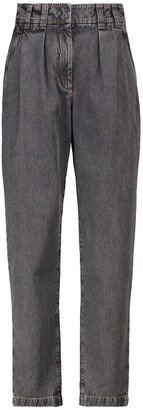 Brunello Cucinelli High-rise tapered jeans