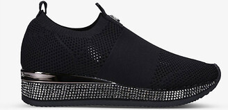 slip on knit trainers