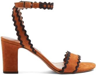 Tabitha Simmons Leticia ric-rac trimmed suede sandals