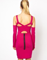 Thumbnail for your product : Boulee Long Sleeved Bodycon Dress with Cut Out Detail