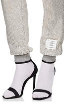 Thumbnail for your product : Thom Browne Women's Faceted-Jewel Cotton Jogger Pants - Silver