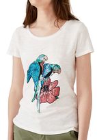 Thumbnail for your product : Hallhuber Sequined parrot print T-shirt