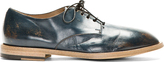 Thumbnail for your product : Marsèll Dark Blue Distressed Leather Derbys