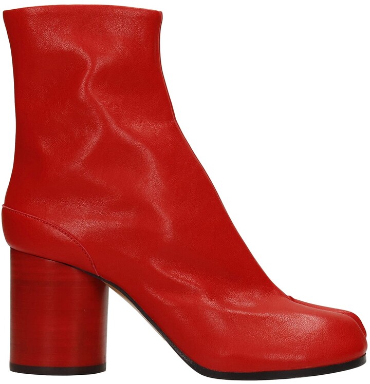 Red Heeled Ankle Boots | Shop the world's largest collection of fashion |  ShopStyle UK